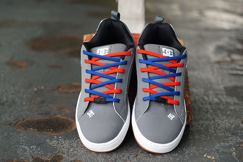 dual colored shoelaces