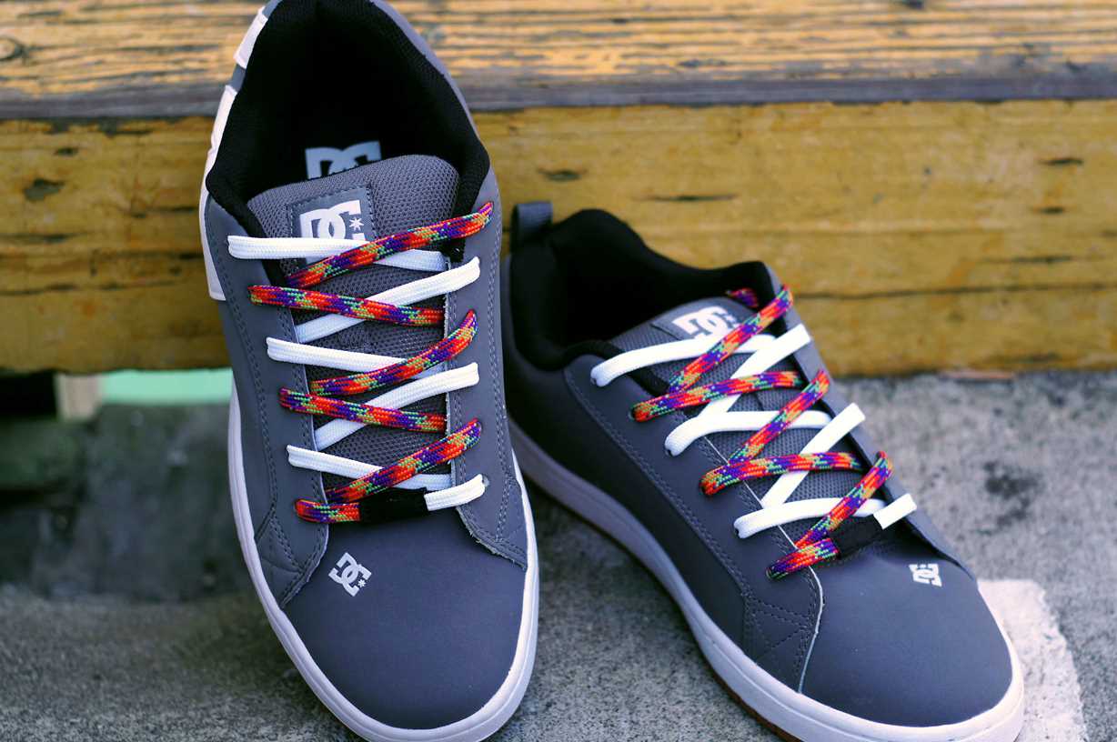 Colored Shoelaces White Shoes Colored Shoelaces White Shoes