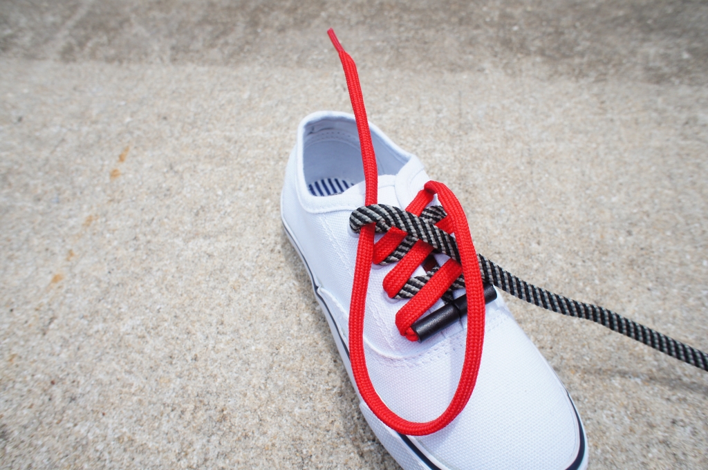 Dual Colored Over Under 2 Easy Tie Shoelaces